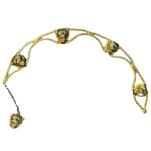 Rare vintage gilt lion belt